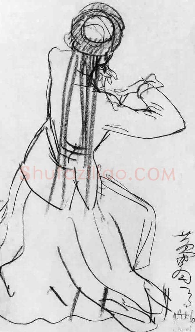 欣赏黄胄速写手稿100张！ | 书画学堂