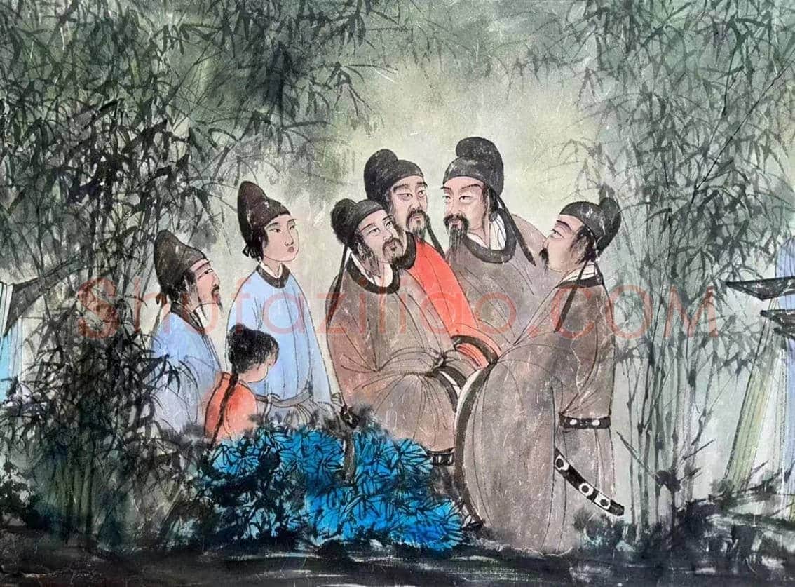 傅抱石长卷《丽人行》，铭心经典再现！ | 国画欣赏