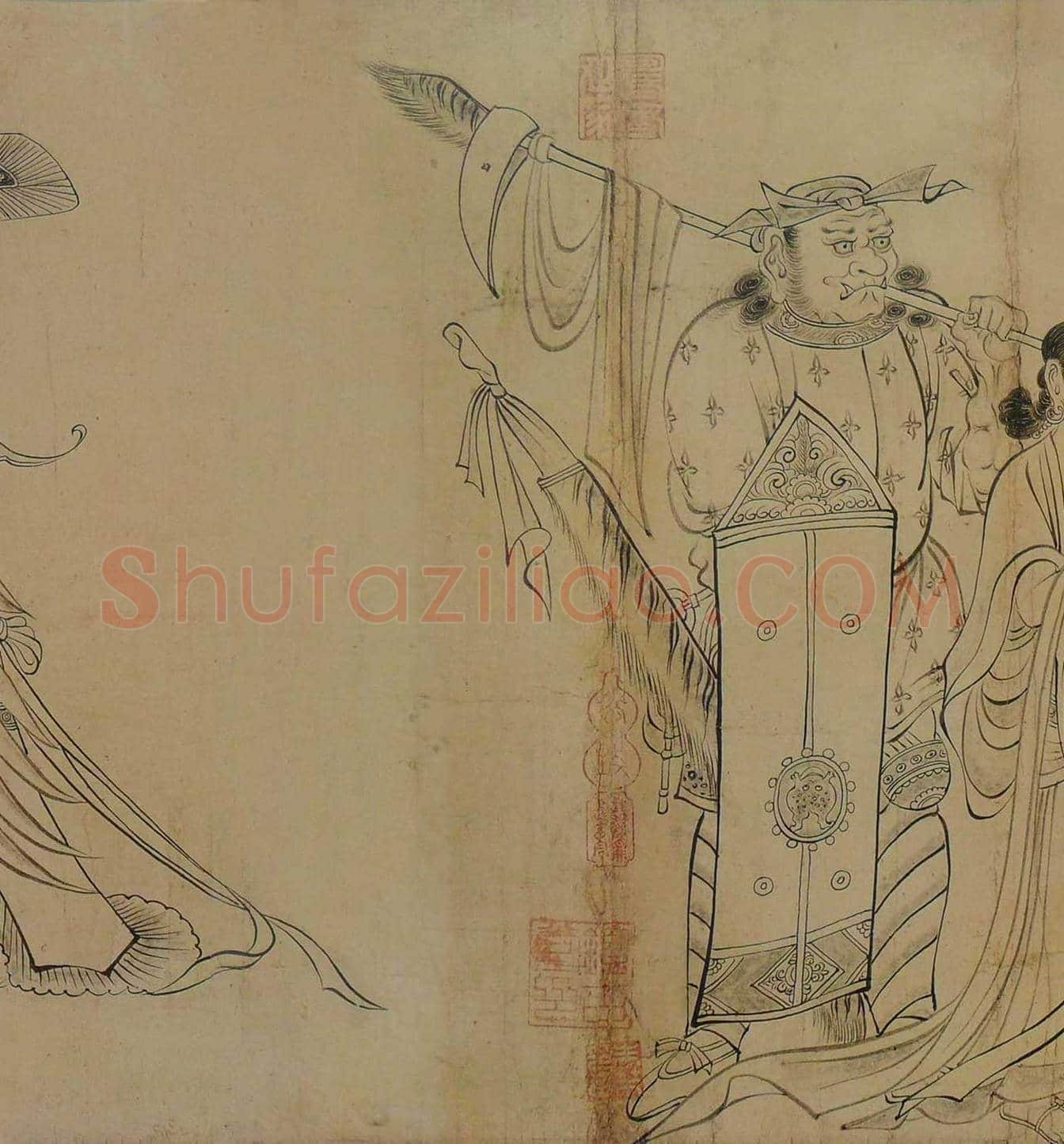 吴道子《天王送子图》欣赏 | 著名国画鉴赏