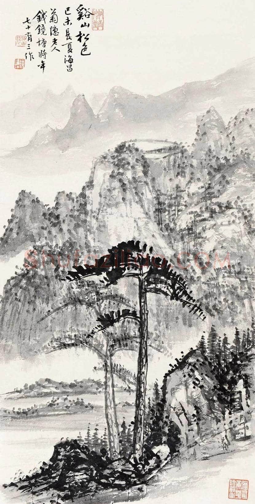 钱镜塘山水画作品欣赏 | 书画文摘