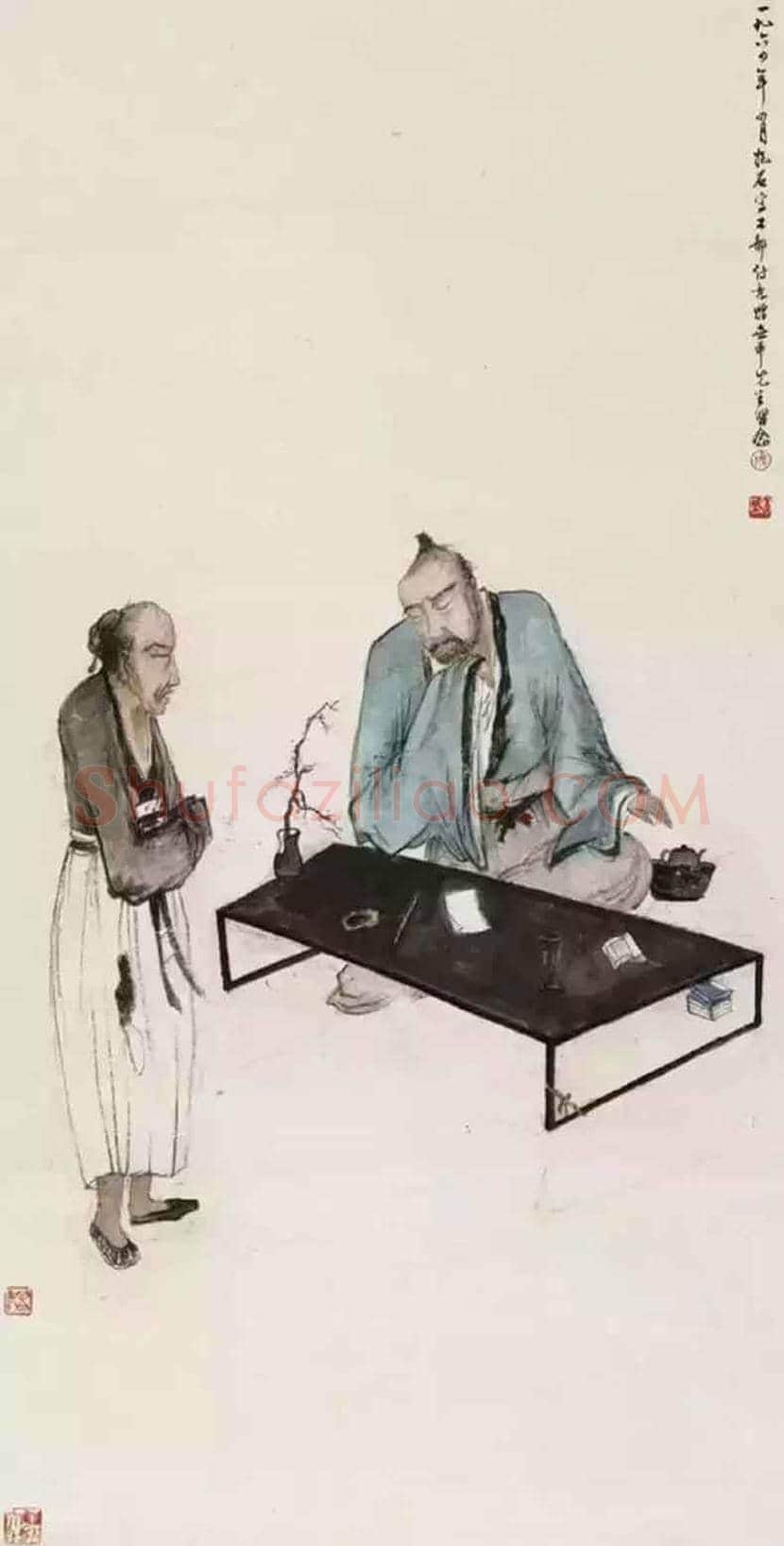 具有古诗意境的傅抱石绘画图赏 | 书画知识