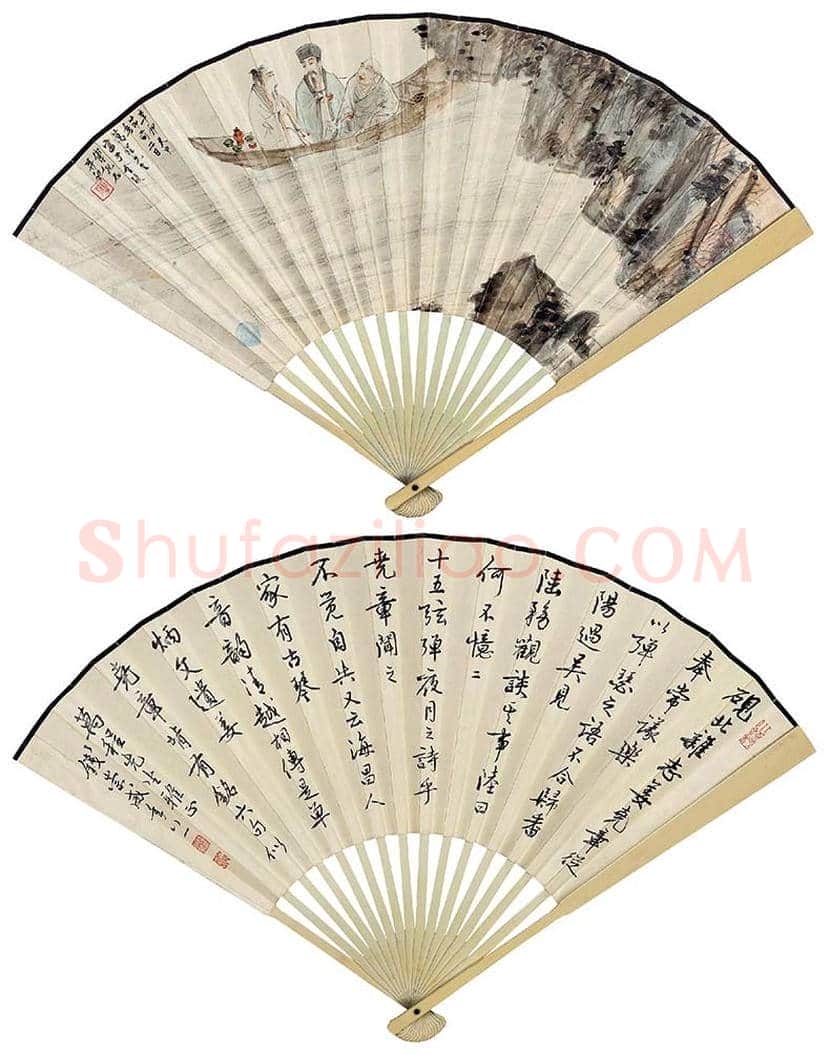 傅抱石扇面欣赏及拍卖 | 书画百科