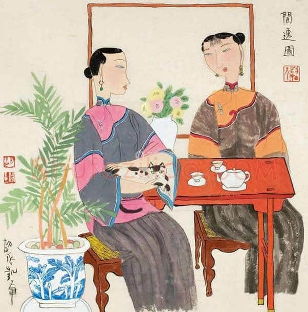 胡永凯作品欣赏-美人依旧 | 书画文摘