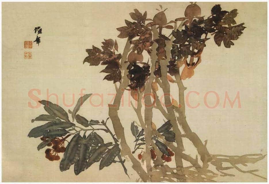 任伯年《花卉册页》欣赏 | 著名国画图片