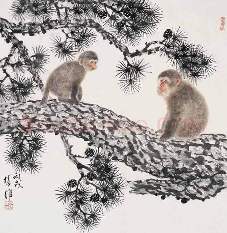 方楚雄工笔动物欣赏,很有乡土气息 | 书画资料