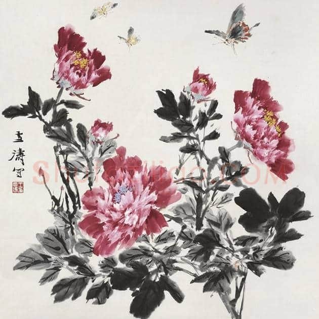 王雪涛国画牡丹欣赏 | 书画学堂