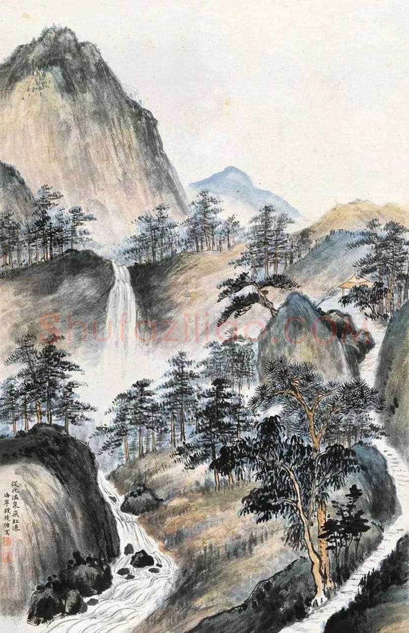 钱镜塘山水画作品欣赏 | 书画文摘