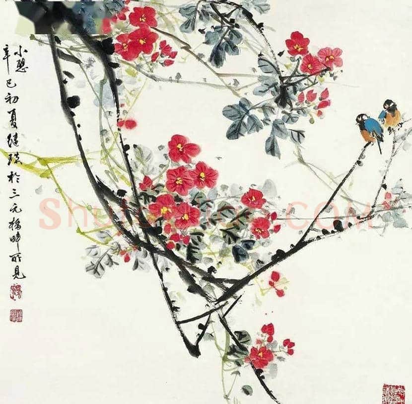 刘继瑛花鸟画欣赏 | 书画知识
