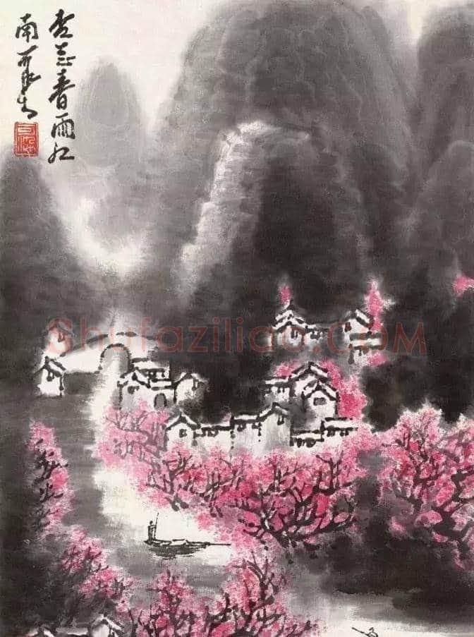 李可染笔下的春色图 | 书画资料