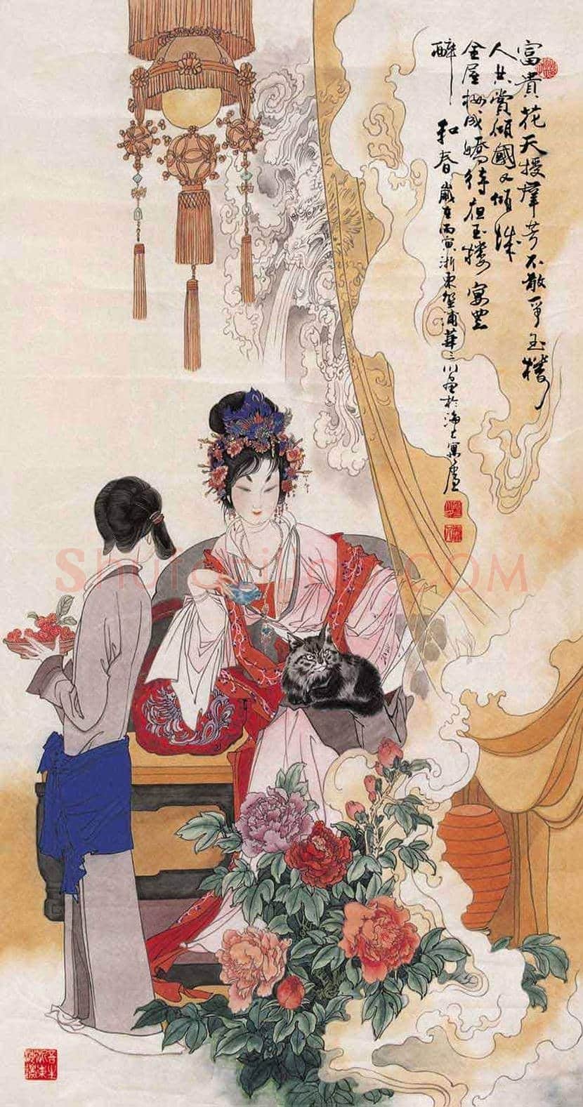 华三川工笔仕女作品欣赏 | 书画科普