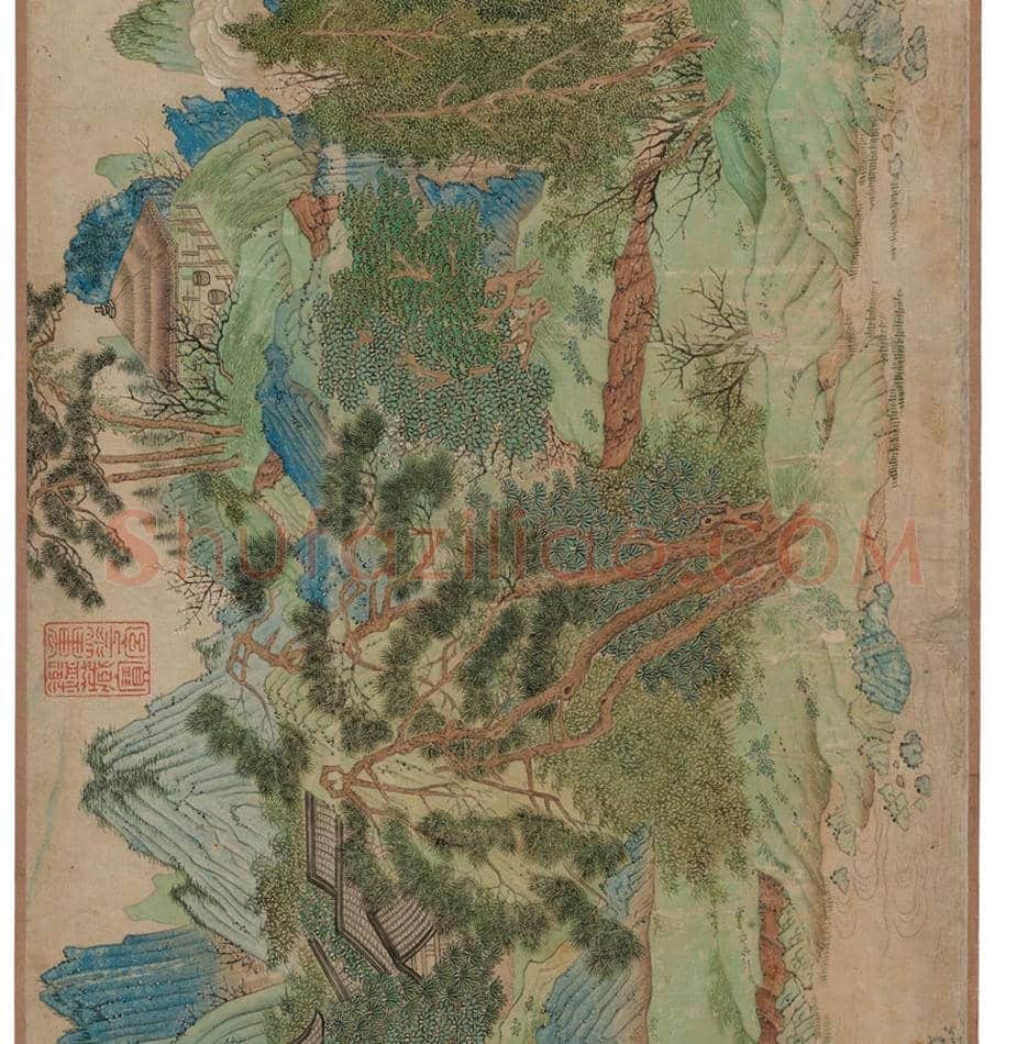 仇英《桃花源图》欣赏 | 著名国画欣赏