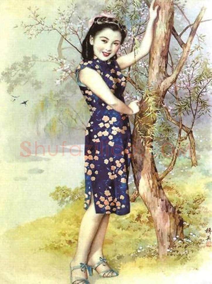老上海月份牌的画法 | 书画资料
