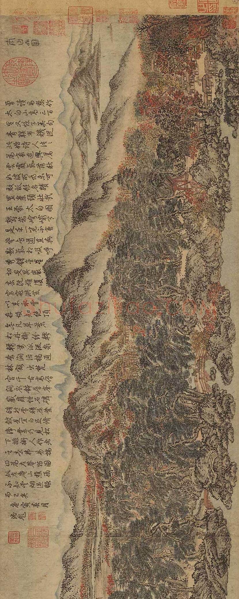 王蒙《太白山图》- 中国传世名画 | 著名国画鉴赏