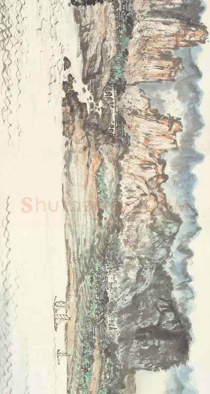 关山月江峡图卷，波澜壮阔！ | 书画讲解