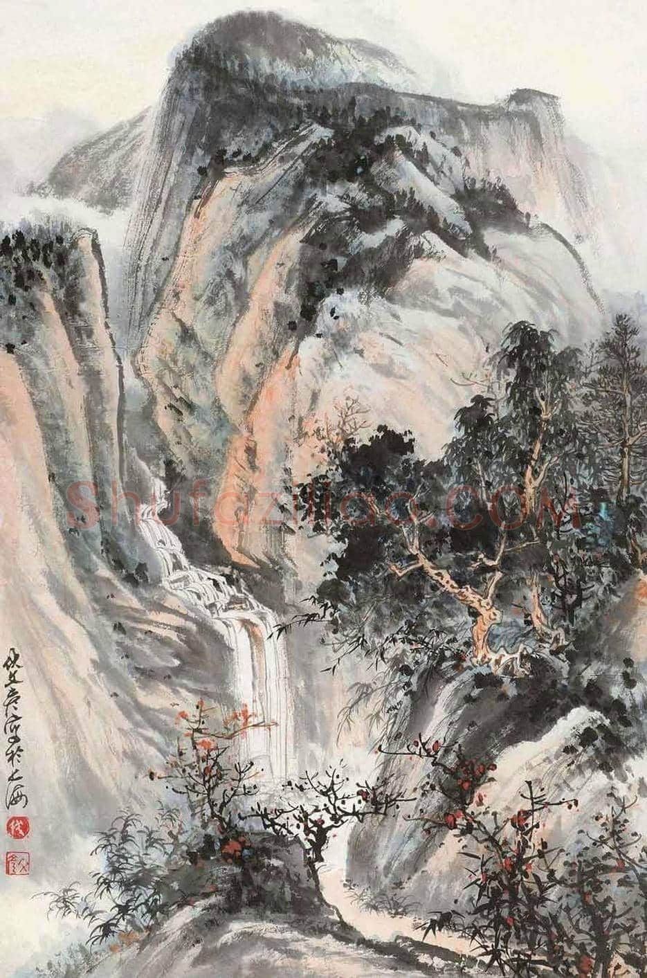伏文彦山水画作品欣赏 | 书画讲解