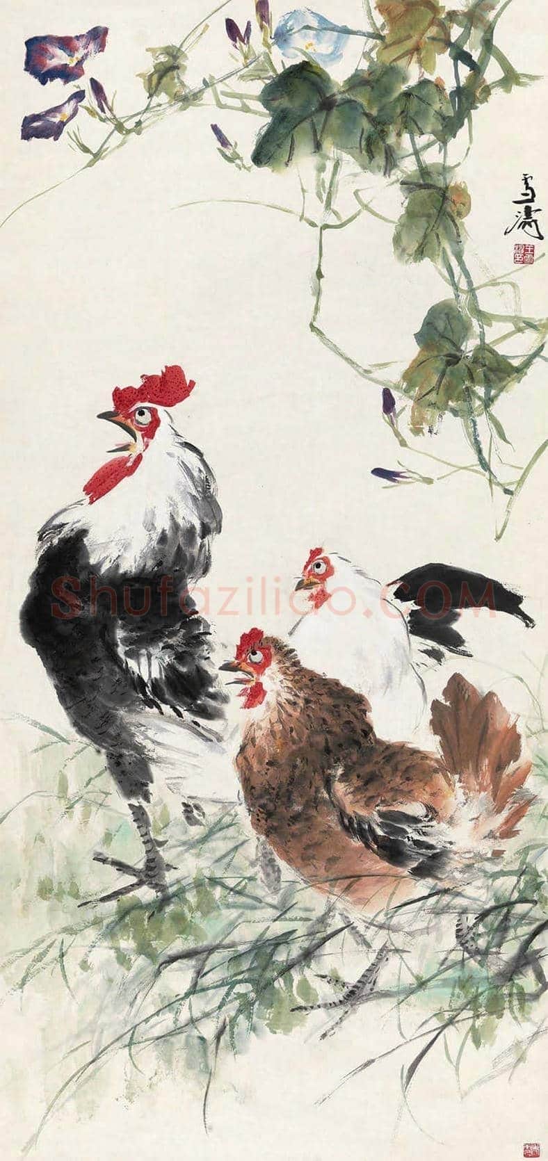 王雪涛《双吉图》，大吉大利 | 国画欣赏