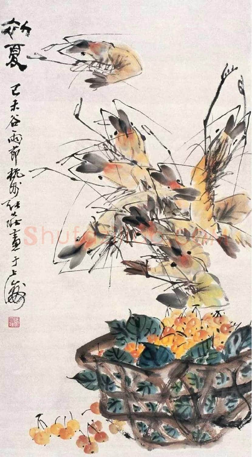 张大壮画虾作品欣赏 | 书画学堂