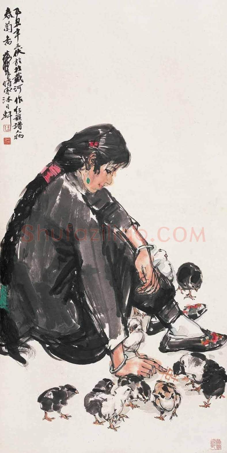 黄胄《春兰》系列作品欣赏 | 书画学堂