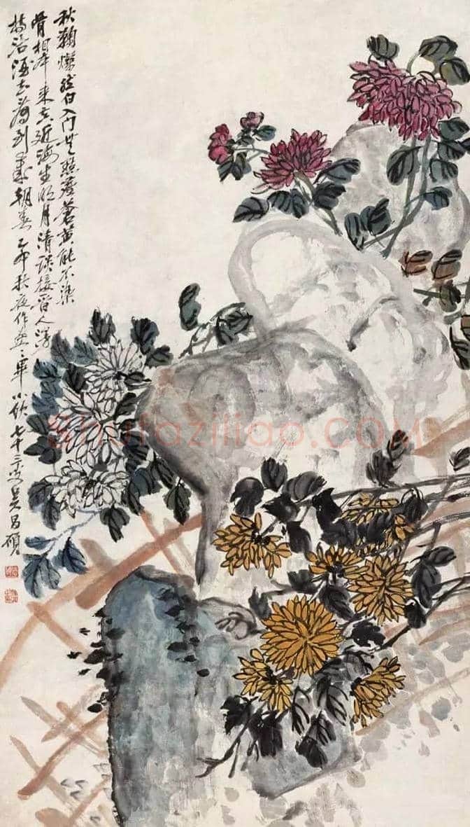 吴昌硕 | 金石入画，艳而不俗 | 书画知识