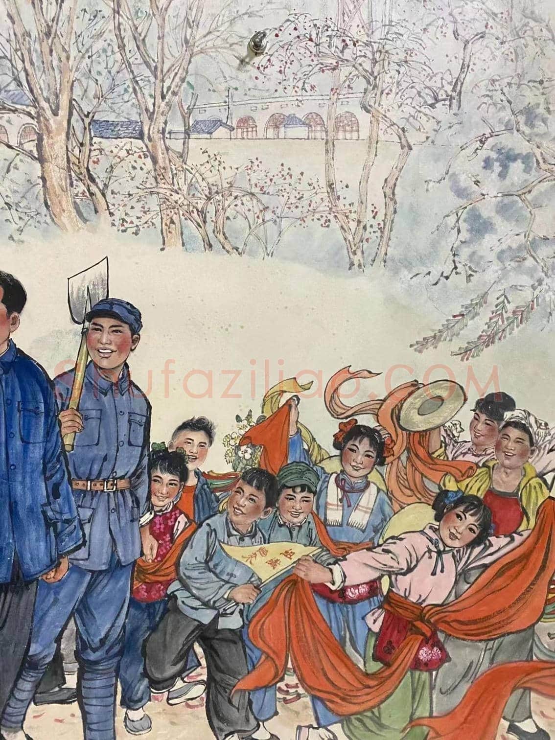 刘文西《幸福渠》，经典再现！ | 国画欣赏