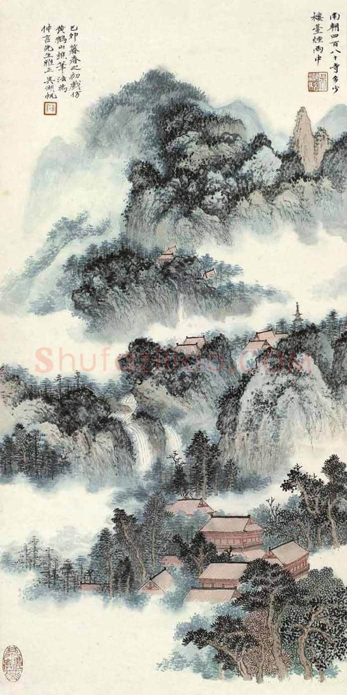 吴湖帆山水画,雅腴灵秀、清韵缜丽 | 书画文摘