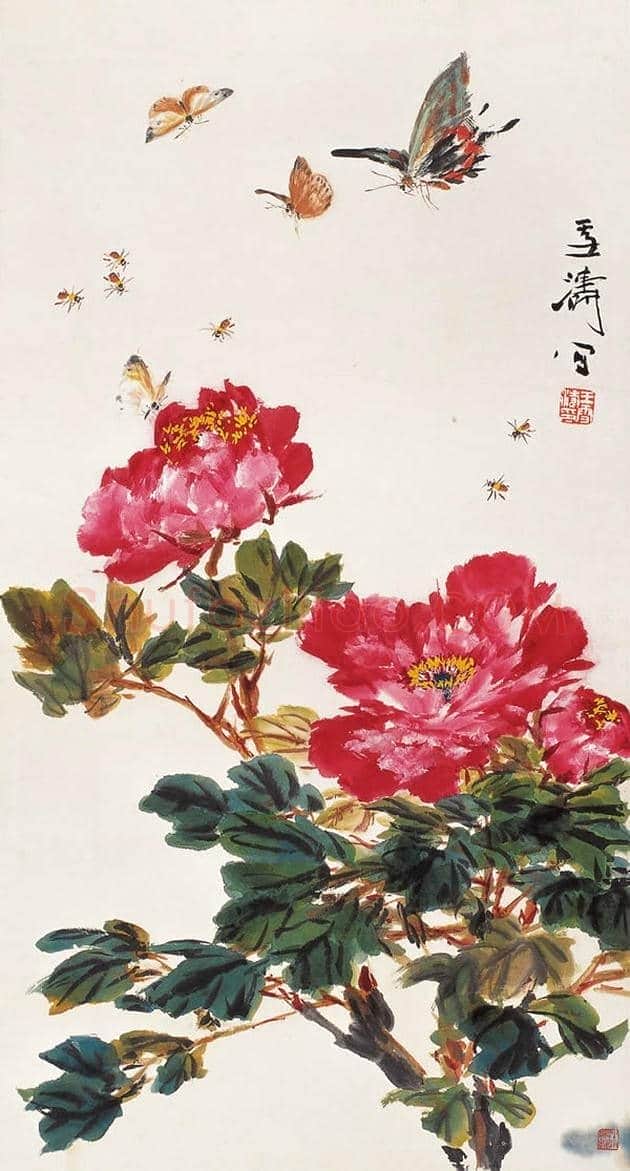 王雪涛国画牡丹欣赏 | 书画学堂