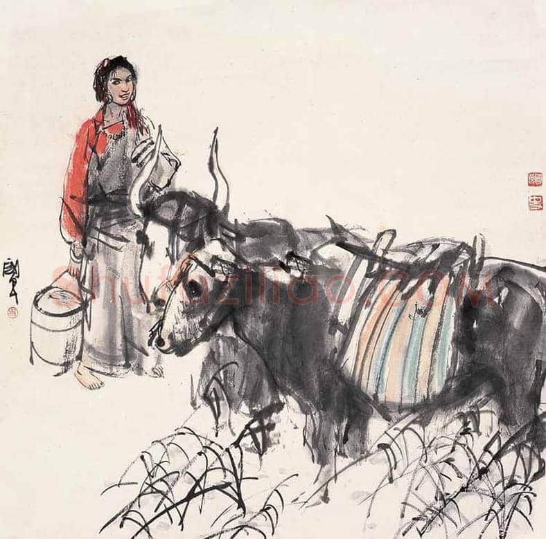 画僧史国良西藏风情人物画！ | 书画常识