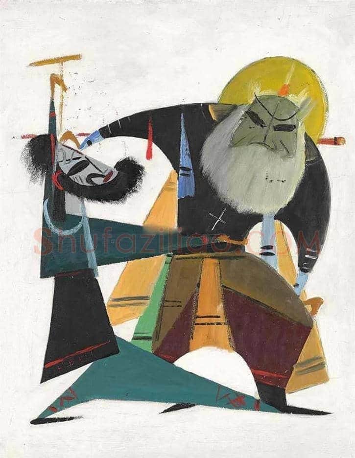 林风眠戏剧人物画拍卖及欣赏 | 书画知识