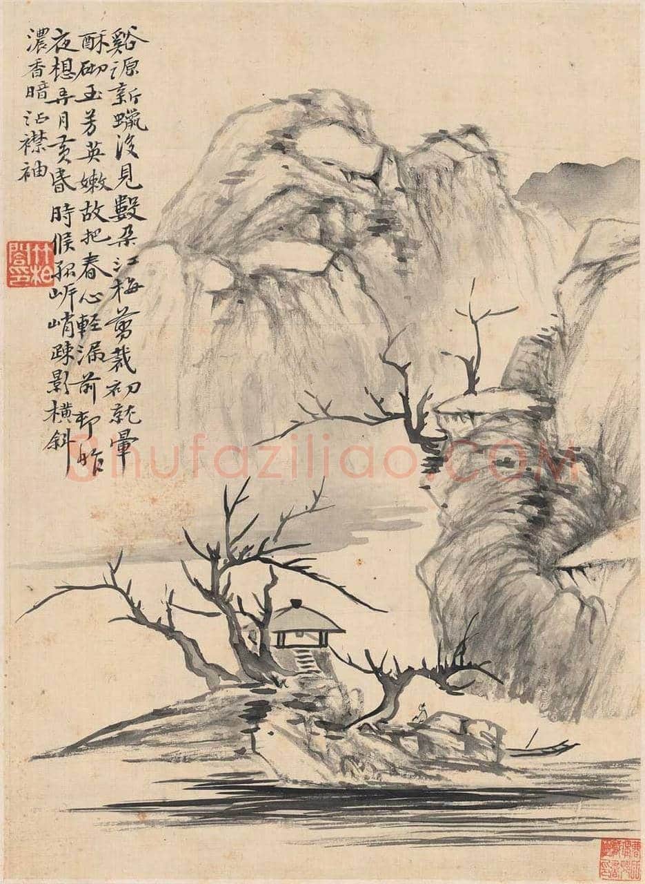 华嵒 《山水十二开》图赏 | 传世国画作品