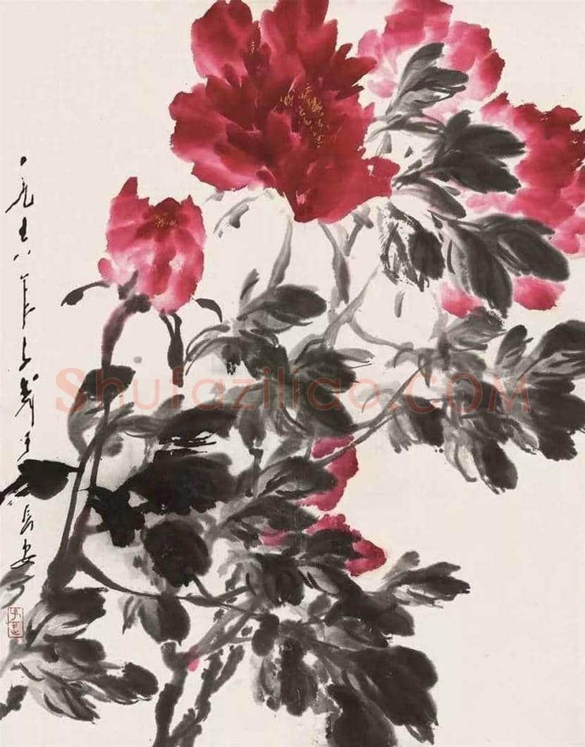 王子武大写意牡丹欣赏 | 书画文摘