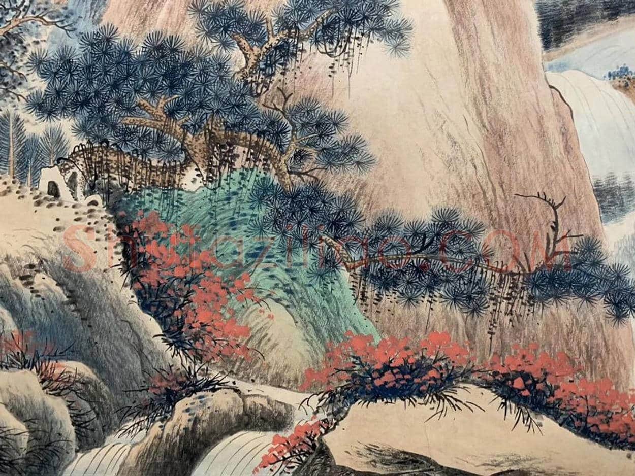 吴湖帆《晴岚飞翠图》，馆藏珍罕巨制 | 国画作品