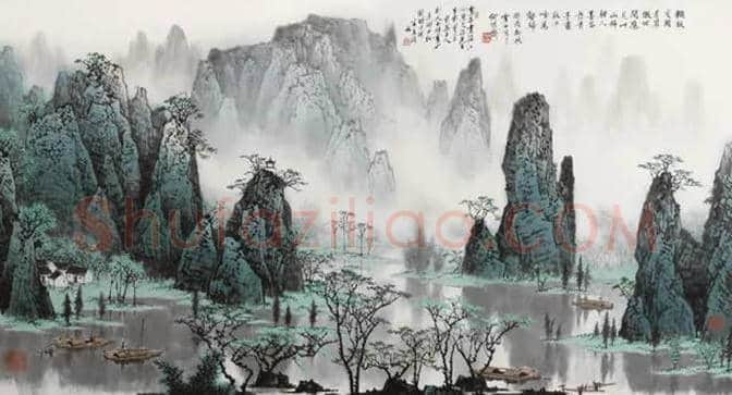 白雪石绘画作品《桂林山水》欣赏(100幅) | 书画文摘