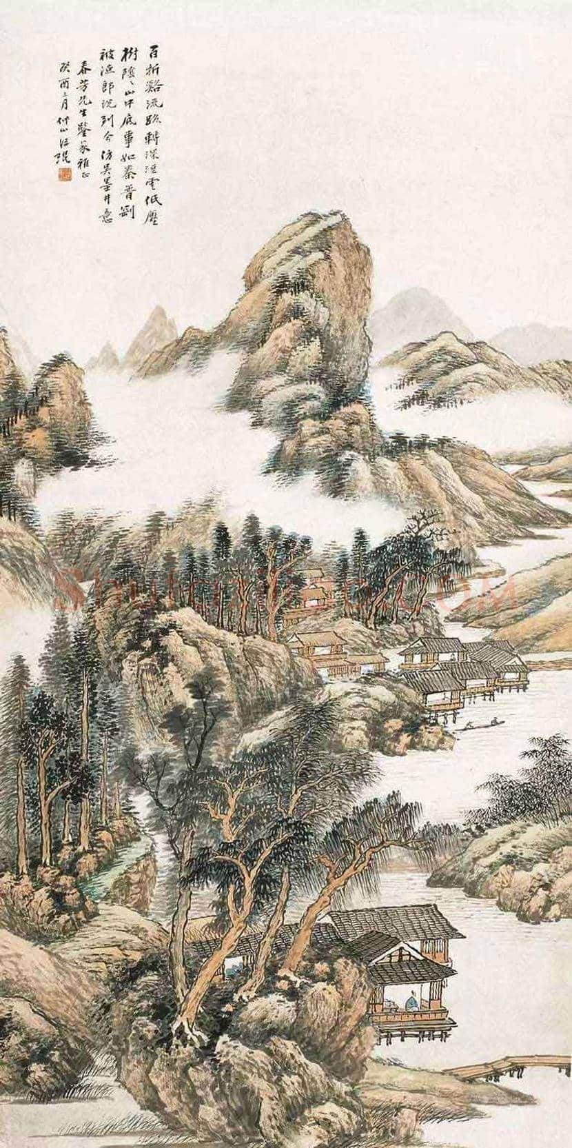 汪琨山水画作品欣赏 | 书画百科