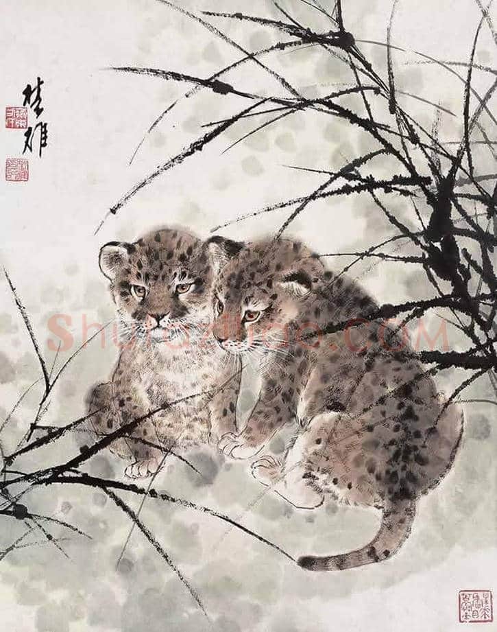 方楚雄工笔动物欣赏,很有乡土气息 | 书画资料