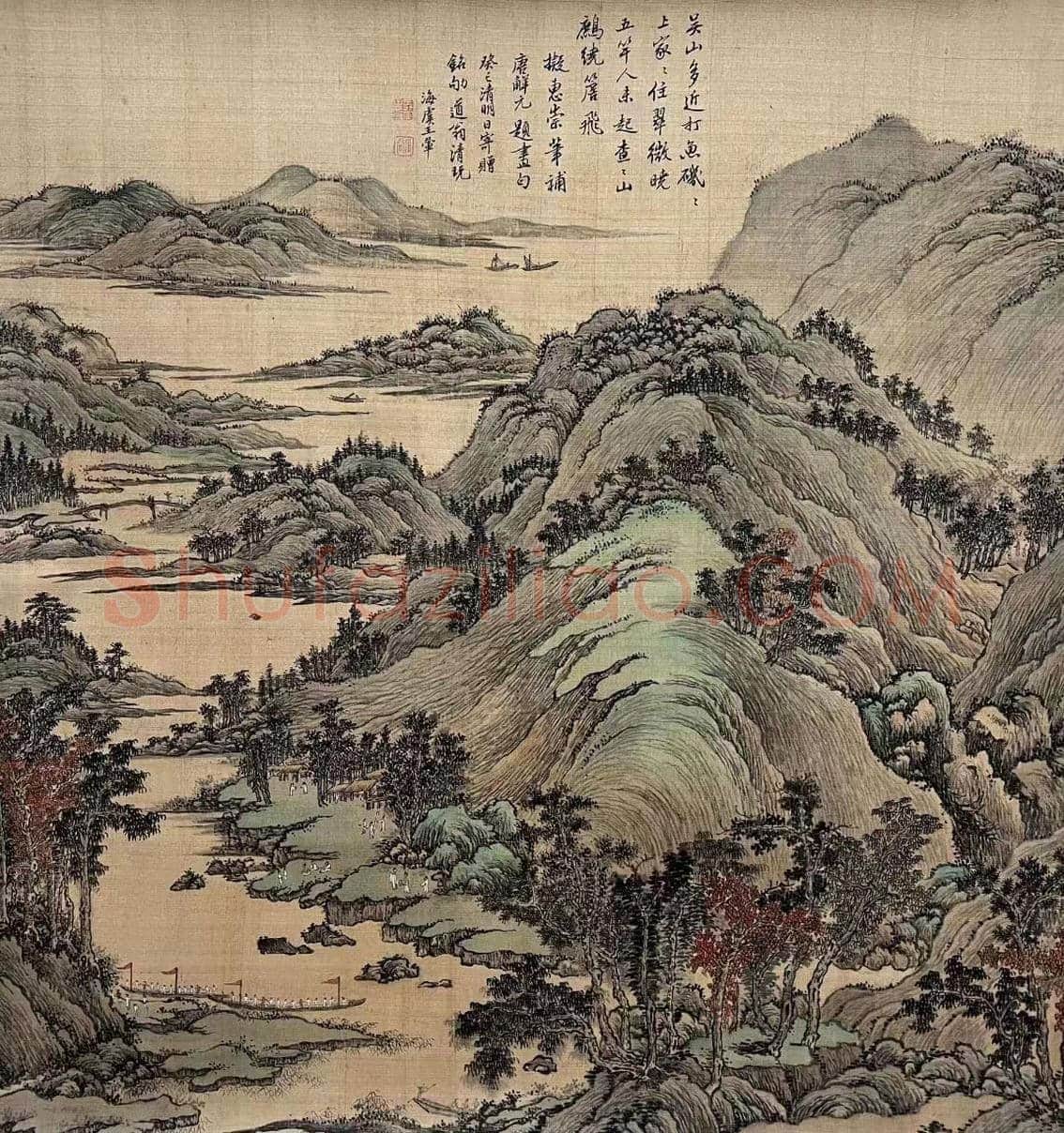 笔精墨妙——王翚《吴山渔隐图》 | 国画图片