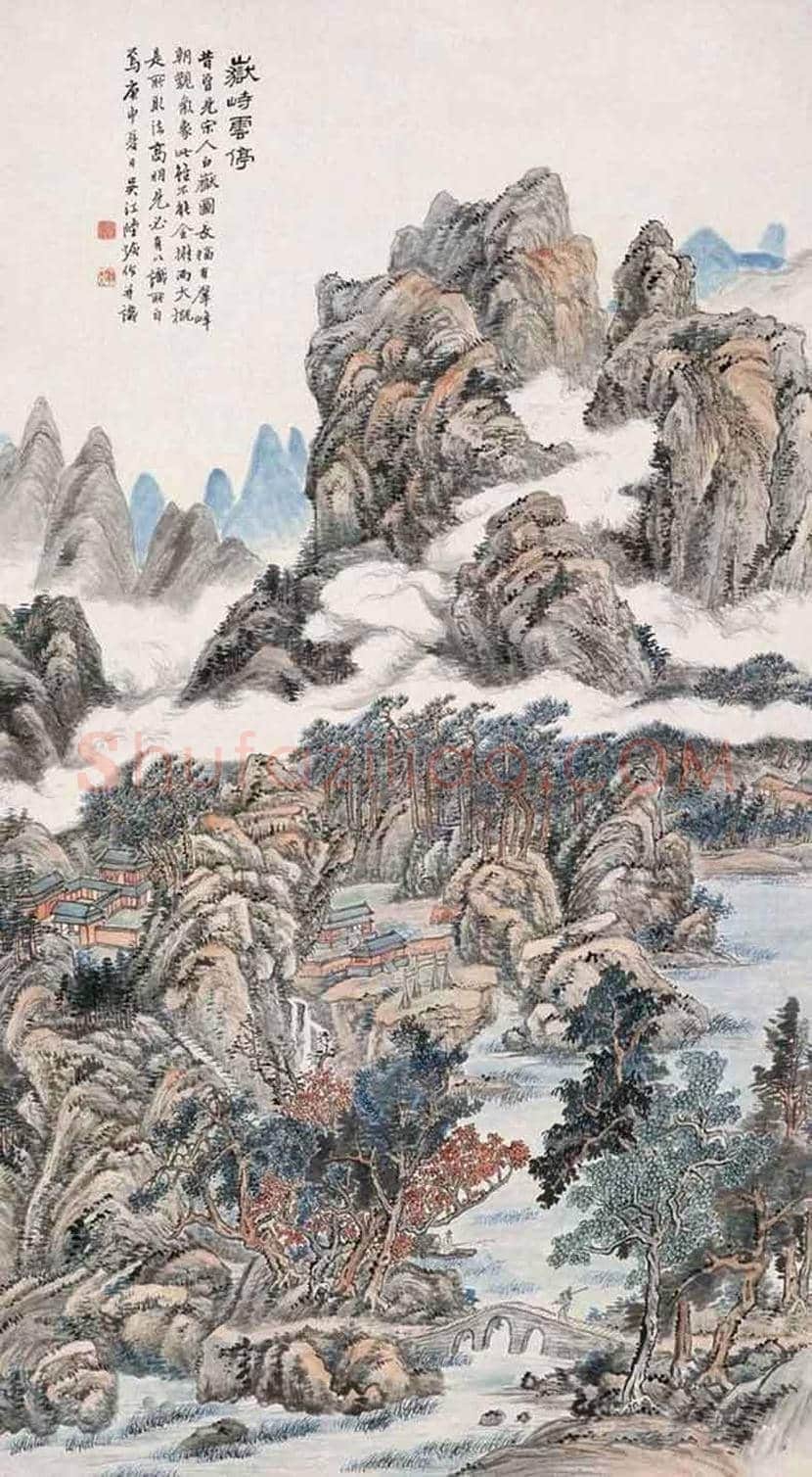 陆恢山水画作品欣赏 | 书画学堂