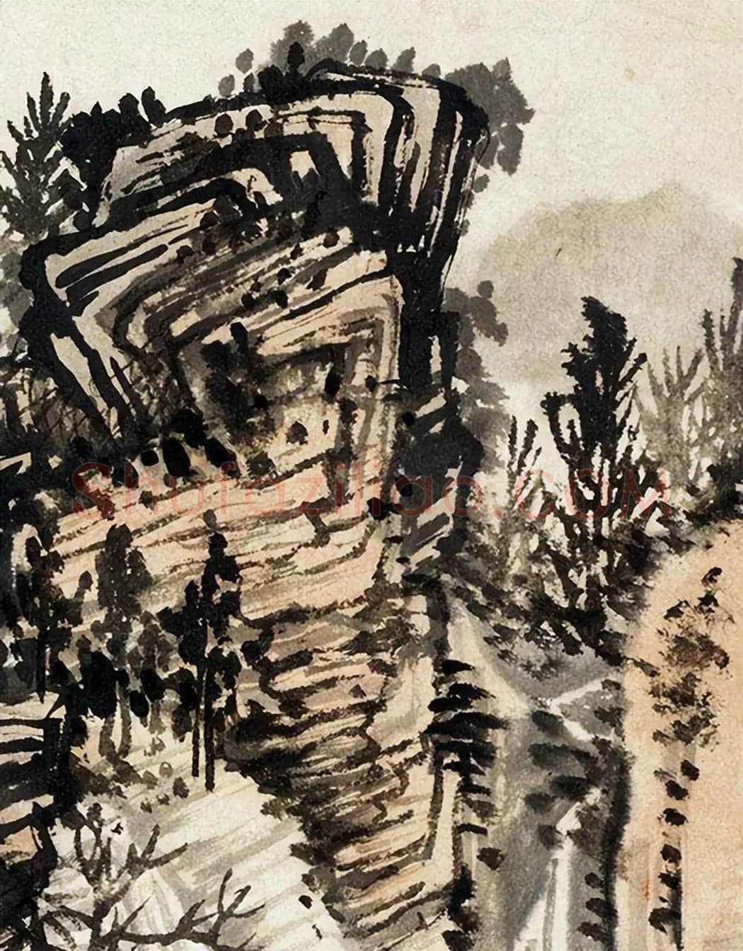 黄秋园《新秋沐雨》欣赏 | 书画百科