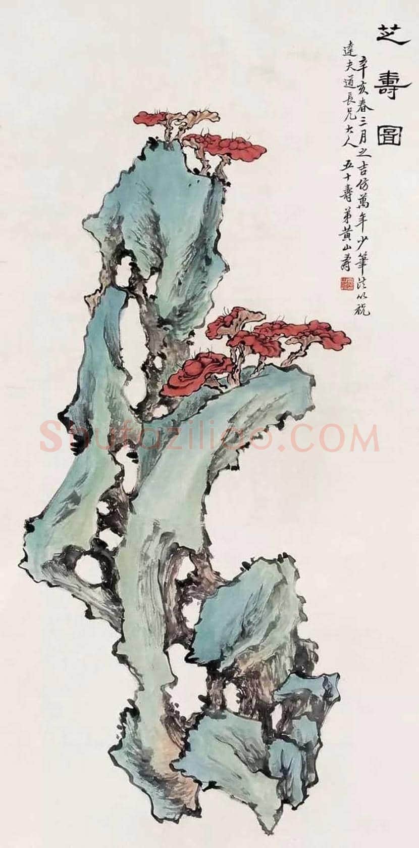 黄山寿花鸟画作欣赏 | 书画百科