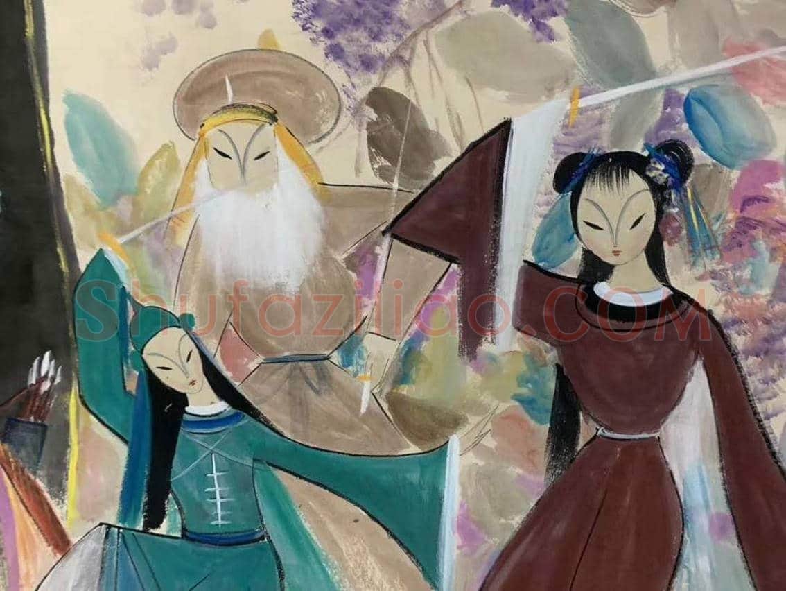 至尊钜制—林风眠《戏剧人物画》 | 国画鉴赏