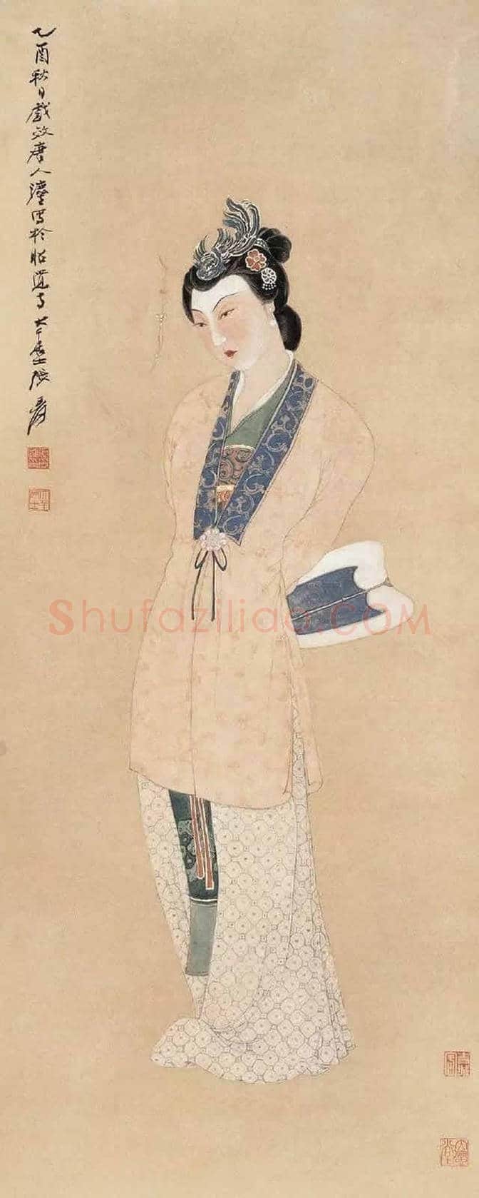 画坛巨匠张大千:创作数百幅《仕女图》 | 书画常识