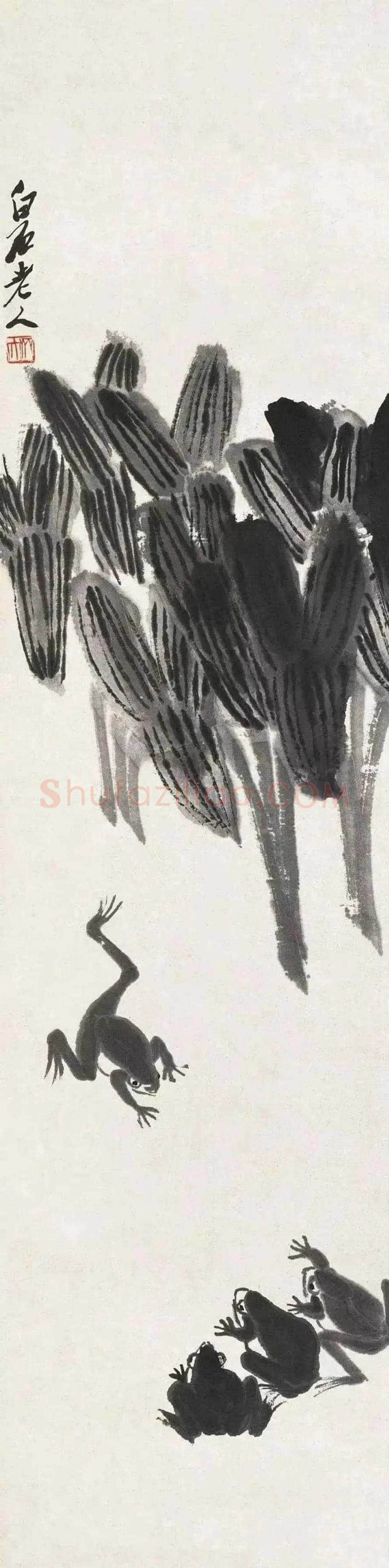 齐白石笔下的慈姑图赏 | 书画科普