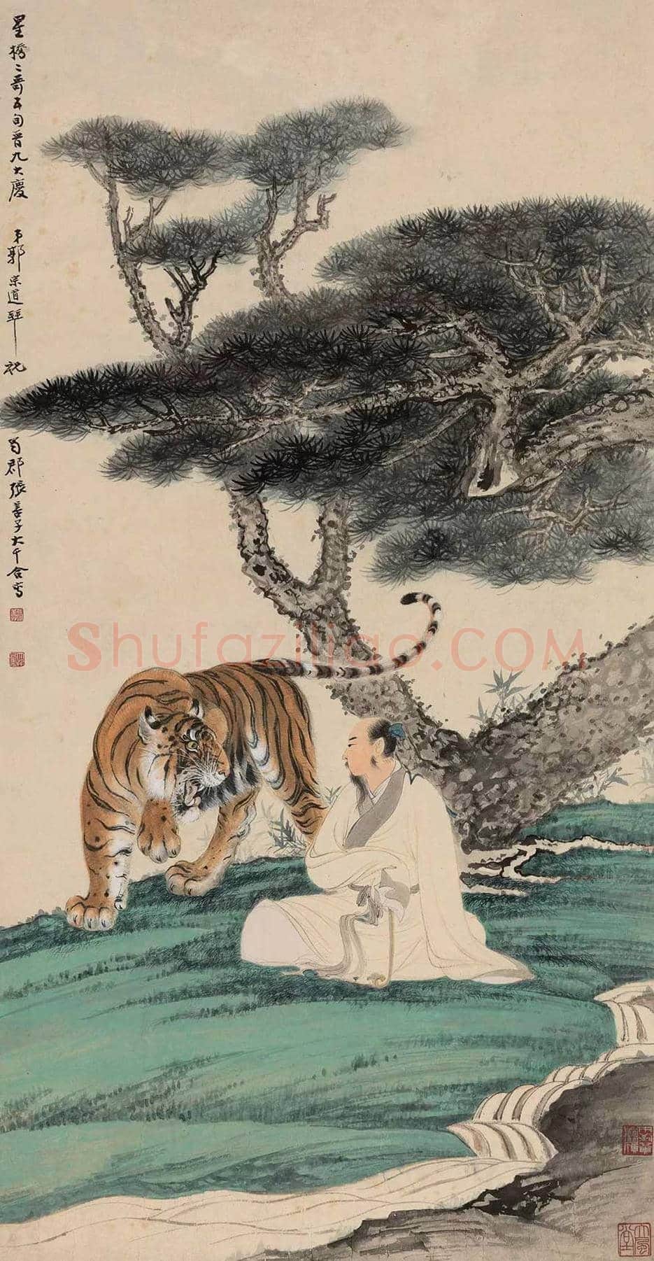 张善孖画虎作品欣赏及拍卖价格 | 书画百科