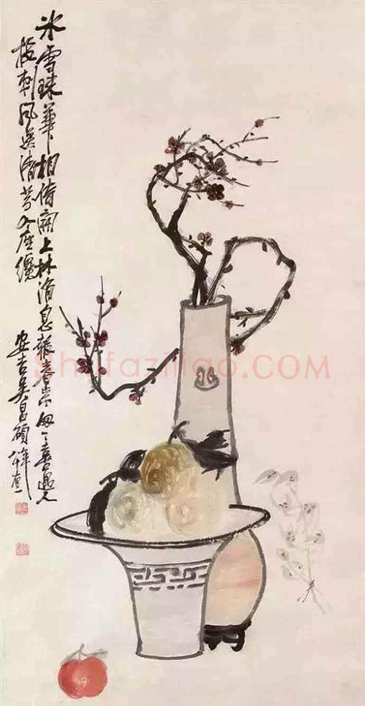 史上最全《岁朝清供图》:潘天寿、张大千、梅兰芳等 | 书画学堂