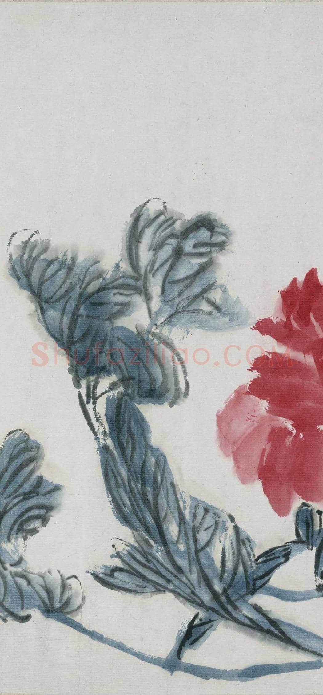 齐白石《折枝花卉长卷》 图赏 | 著名国画图片