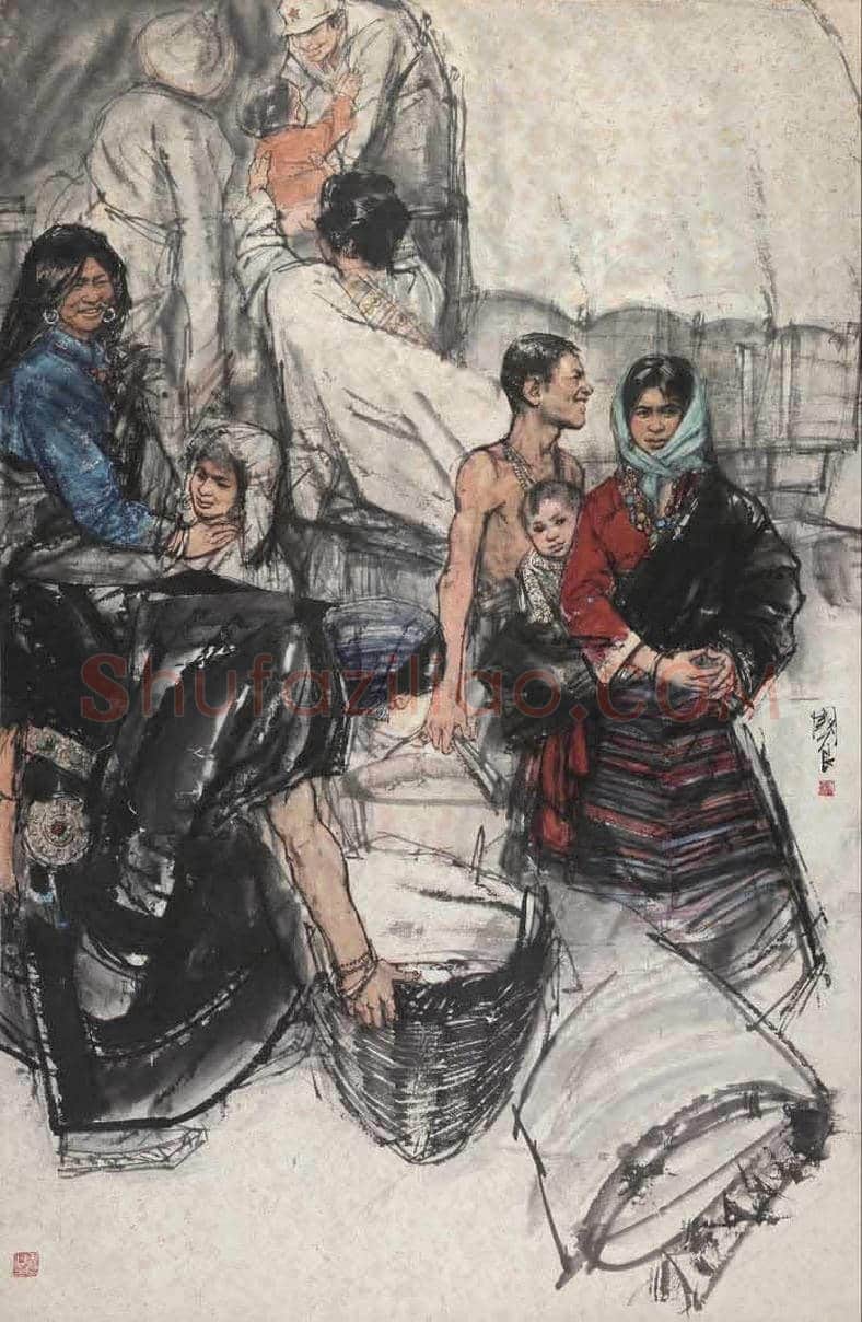画僧史国良西藏风情人物画！ | 书画常识