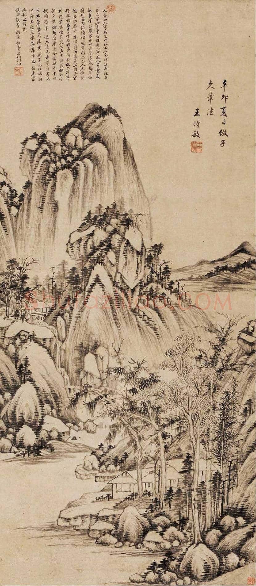 王时敏作品价格,多少钱一平尺? | 书画学堂