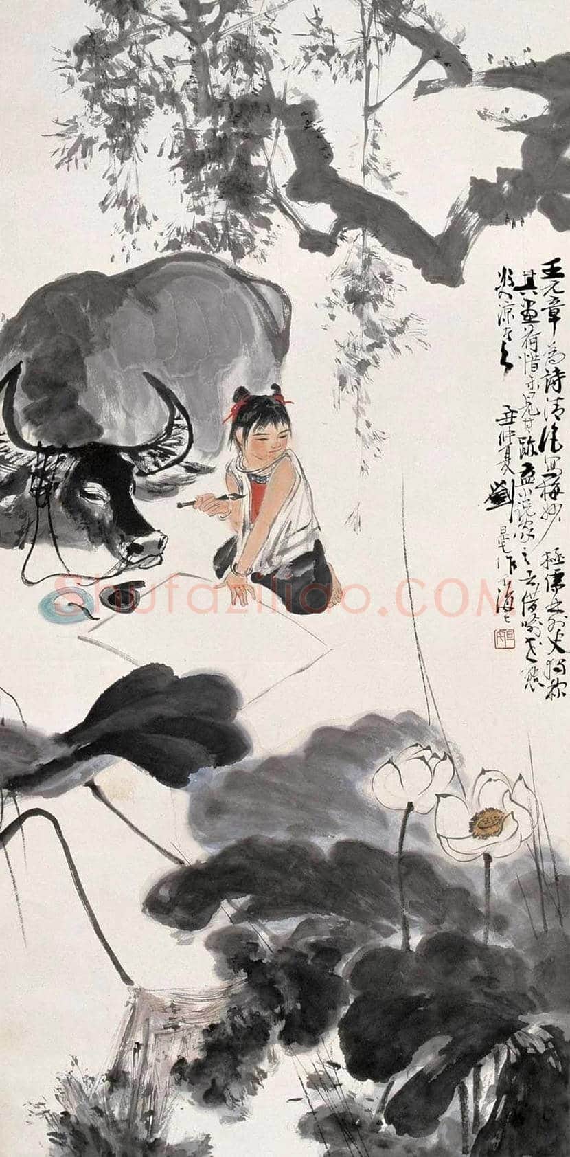 刘旦宅画牛，满满的田园气息！ | 书画科普