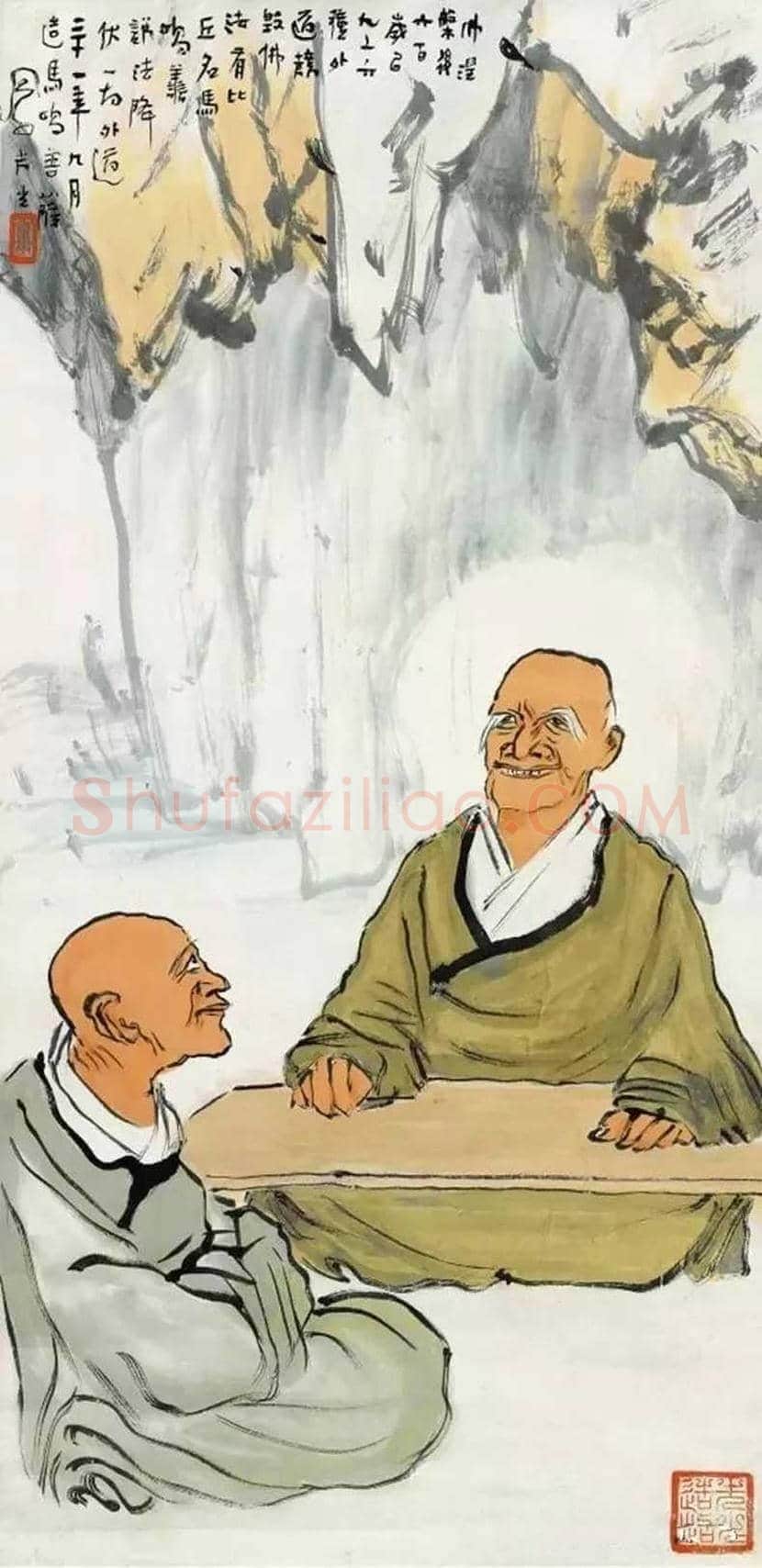 吕凤子人物画作品欣赏 | 书画百科