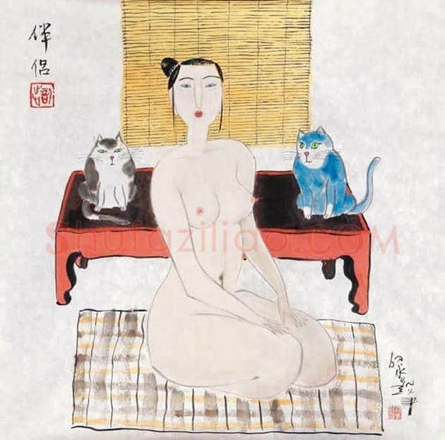 胡永凯作品欣赏-美人依旧 | 书画文摘