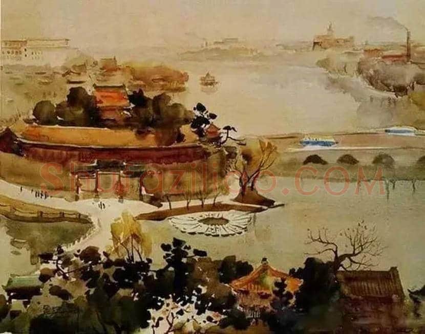 吴冠中水彩画作品欣赏 | 书画文摘